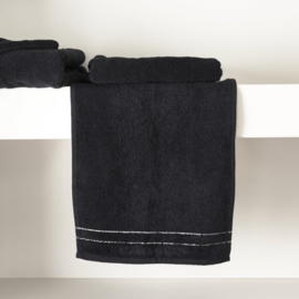 RM Elegant black Guest Towel 50x30 Riviera Maison 466940