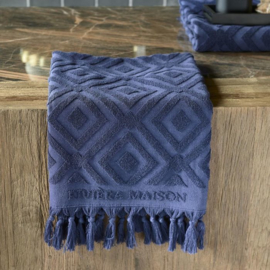 6x RM Chic Towel dark blue 100x50 Riviera Maison 495430