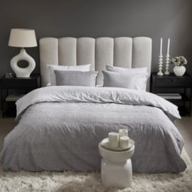 DE Riviera Maison dekbedovertrek Chevron Weave - 135 x 200 cm - Grey 326005 (duitse maat!)