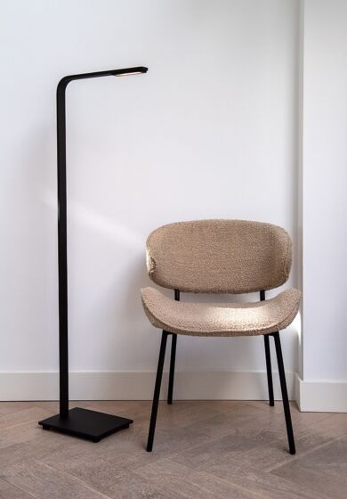 Piana vloerlamp + touch dimmer Mat zwart