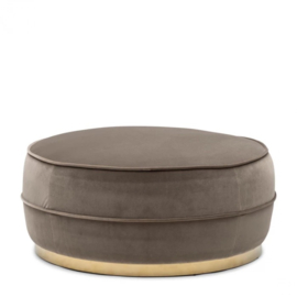 Taylor Footstool Dia 80, mohet, grey riviera maison