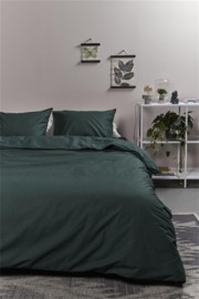 Ambiante Cotton Uni dekbedovertrek - 240 x 200/220 cm - Dark Green 223039