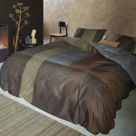 279579 DE Beddinghouse Harris Dekbedovertrek Brown 135x200 cm – Warm & Stijlvol Design