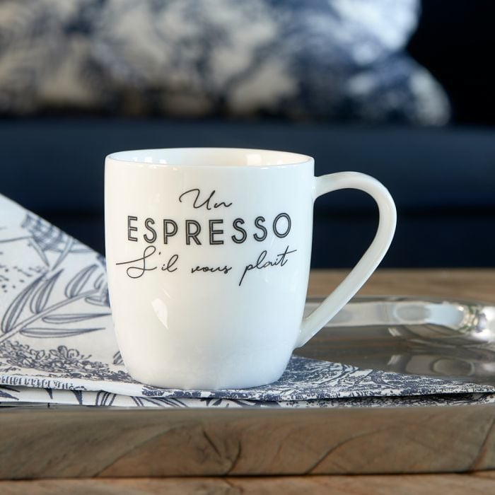 Scully spontaan zout 6x S'il Vous Plaît Espresso Mug Riviera Maison 458180 | SALE Bekers en  Glazen | Jolijt