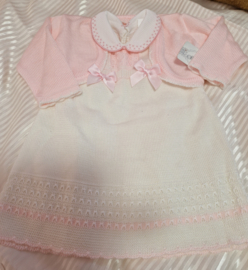 Jurkje met roze vestje
