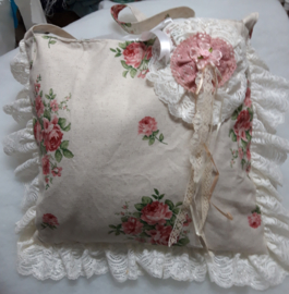 Shabby Tas met roosjes