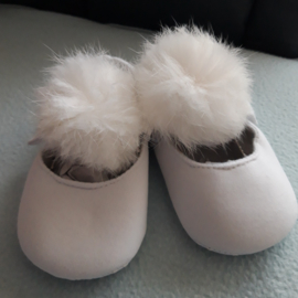Baby schoentjes met pompoen wit