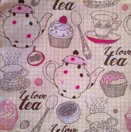 Servet **I Love Tea**