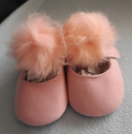 Baby schoentjes met pompoen roze