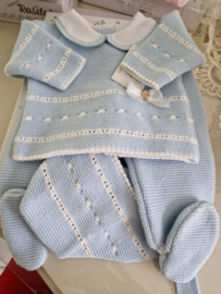 Spaans baby set blauw