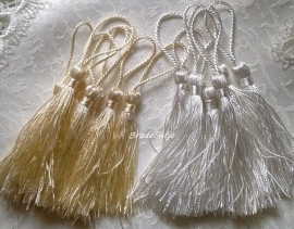 **Nieuw** Tassel/Kwastjes  Wit