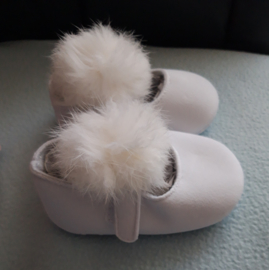 Baby schoentjes met pompoen wit