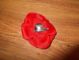 Grote roos op klem rood