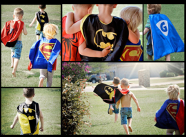 Superman cape + masker kind 3-8 jaar