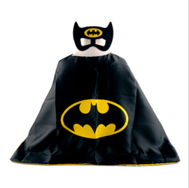Batman cape + masker kind 3-8 jaar