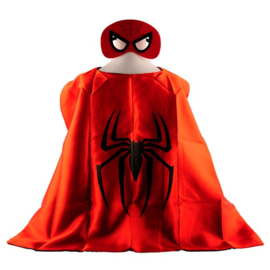 Spiderman cape + masker 8-12 jaar