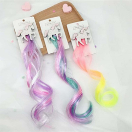 Haarclip UNICORN roze/turquoise