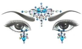 Bindi Face Jewel set blauw nr.1