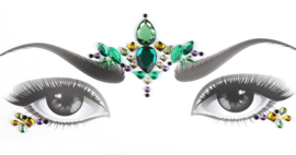 Bindi Face Jewel set groen nr.3