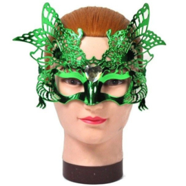 Prachtig sierlijk Venetiaans masker met glitter groen
