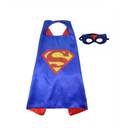 Superman cape + masker kind 3-8 jaar