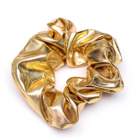 Gouden glans scrunchie!