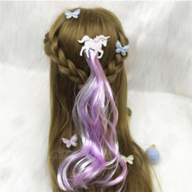 Haarclip UNICORN lichtroze/paars