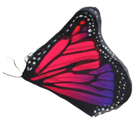 Superleuke kinder cape vlinder rood paars