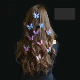 Superleuke haarclip BUTTERFLY per 5 stuks paarstinten