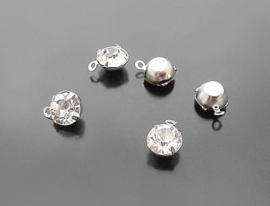 Bedel diamantje zilver 5 mm