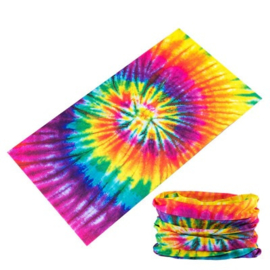 Multi haarband / sjaal rainbow
