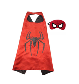 Spiderman cape + masker kind 3-8 jaar