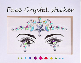 Face Crystal sticker set "Ster"