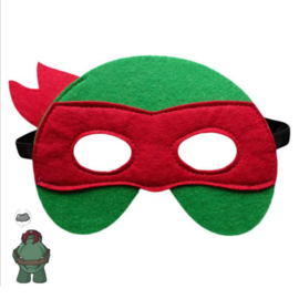 Geweldig leuk en stevig masker ninja turtle van vilt rood