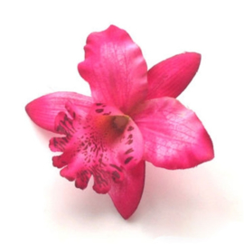 Erg leuk fuchsia Chinees zomerjurkje met bloemenprint