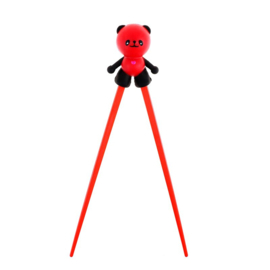 Kinder chopsticks Panda zwart/rood