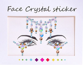 Face Crystal sticker set "Ketting"