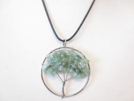Prachtige amulet ketting Tree of Life Jade