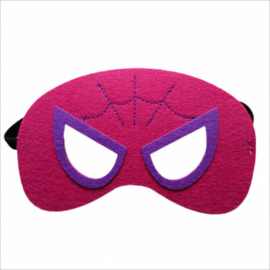 Geweldig leuk en stevig masker spiderwoman van vilt