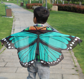 Superleuke kinder cape vlinder groen 