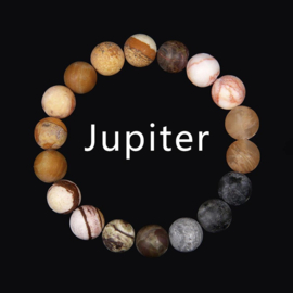 Geweldige UNIVERSE armband JUPITER mix natuursteen kralen 10mm