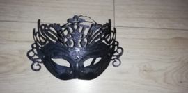 Prachtig sierlijk Venetiaans masker met glitter zwart