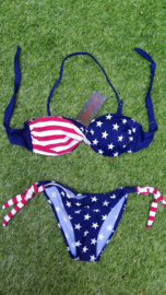 Stars and stripes halter/bandeau bikini   36/38  en  38/40 (model 2)