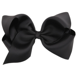 Mooie grote hairbow op clip zwart