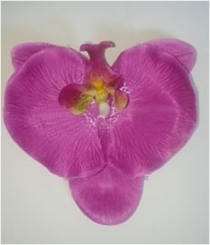 Grote orchidee 10 cm op clip lila