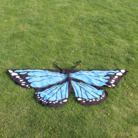 Superleuke kinder cape vlinder blauw