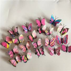 Superleuke haarclip BUTTERFLY per 5 stuks rozetinten