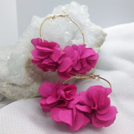 Superleuke ronde bloemoorbellen fuchsia