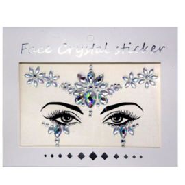 Face Crystal sticker set "Bloem"