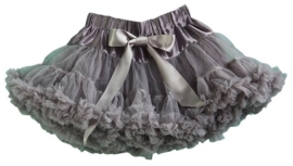 Heerlijke fluffy pettiskirt donker zilver grijs maat 110 t/m 128